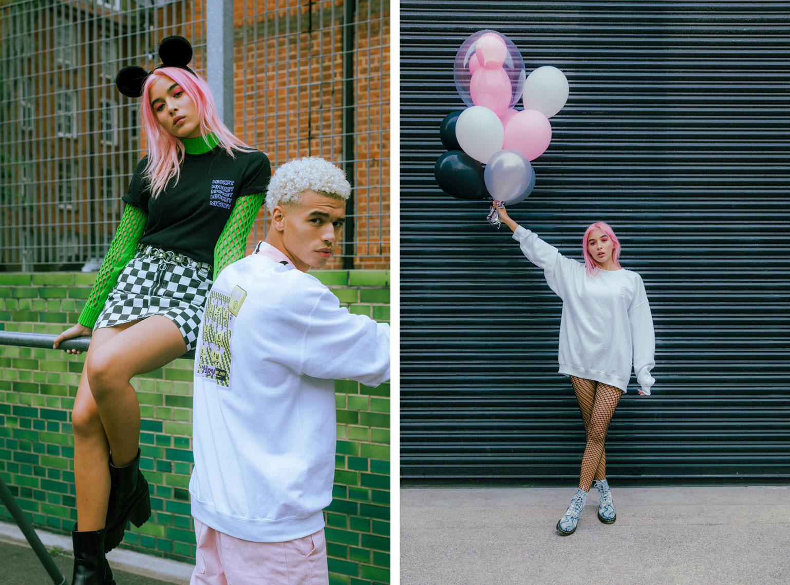 issie-gibbons-fashion-stylist-skinnydip-disney-mickey-skater-girl-boy-green-pink